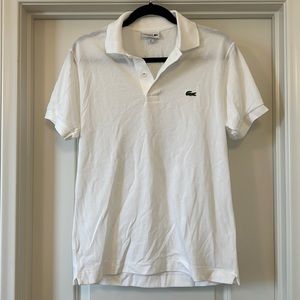 Lacoste Men’s Polo Classic Fit, Like-New, Size: FR 3, US Small, White.